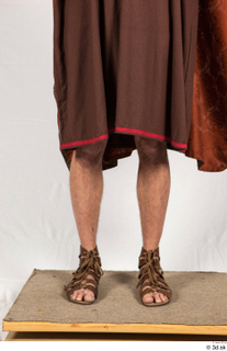  Photos Man in Historical Dress 35 Gladiator dress Historical clothing brown habit lower body orange cloak sandals 0001.jpg